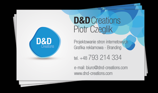 D&D Creations: Business card