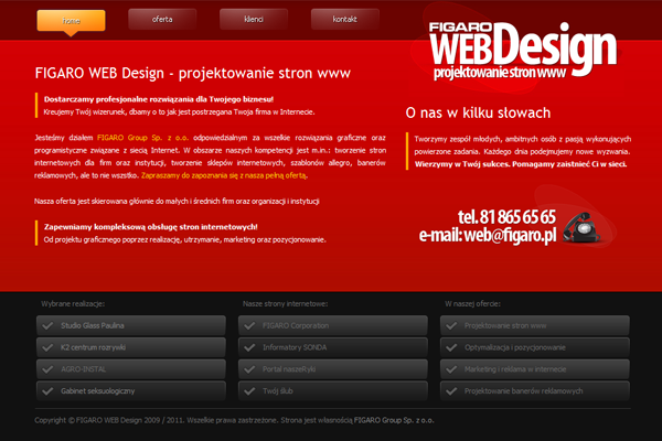 FIGARO WEB Design: Realizacja 4